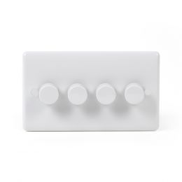 4 Gang Trailing Edge LED Dimmer Switch