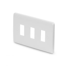 Lieber-Silk-White-3-Gang-Grid-Plate