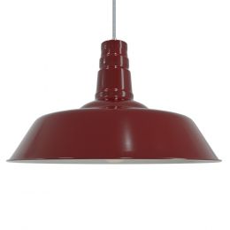 Claret Industrial Pendant Light - Argyll - Soho Lighting