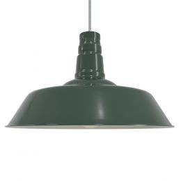 Dark Green Industrial Pendant Light - Argyll - Soho Lighting