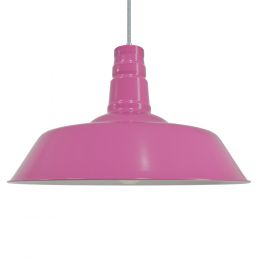 Fuchsia Industrial Pendant Light - Argyll - Soho Lighting