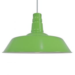 Lime Green Industrial Pendant Light - Argyll - Soho Lighting