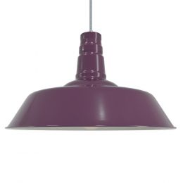 Plum Industrial Pendant Light - Argyll - Soho Lighting