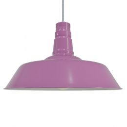 Purple Industrial Pendant Light - Argyll - Soho Lighting