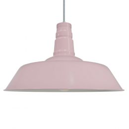 Pale Pink Industrial Pendant Light - Argyll - Soho Lighting