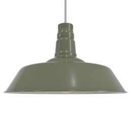 Sage Green Industrial Pendant Light - Argyll - Soho Lighting
