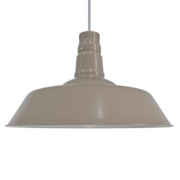 Taupe Industrial Pendant Light - Argyll - Soho Lighting