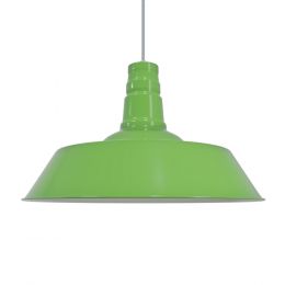 Lime Green Large Industrial Kitchen Pendant Light - Large Argyll - Soho Lighting