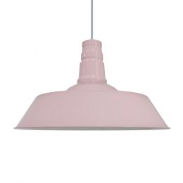 Pale Pink Large Industrial Kitchen Pendant Light - Large Argyll - Soho Lighting