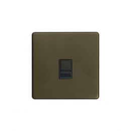 Soho Lighting Bronze 1 Gang Data Socket RJ45 Ethernet Cat5/6 Screwless