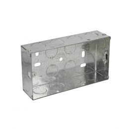 2 Gang 35mm Steel Pattress Box