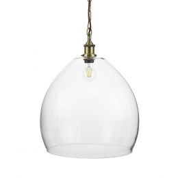 Large Glass Pendant Light