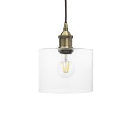Lowell Petite Clear Glass Pendant Light