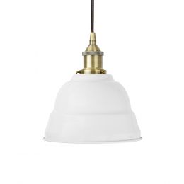 White Small Pendant Light - Lincoln