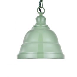 Ganton Small Vintage Pendant Light Chalk Mint Green - Soho Lighting