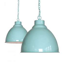 Oxford Vintage Pendant Light Duck Egg Blue