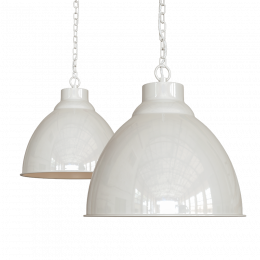 Oxford Vintage Pendant Light Clay White