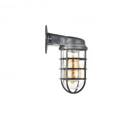 Broadwick Black Brushed White Indoor Nautical Bulkhead Wall Light