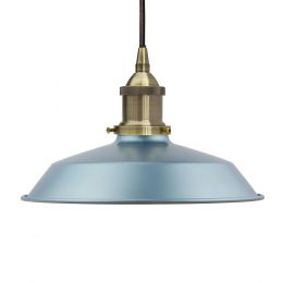 Racing Blue Small Trinity Metal Painted Pendant Light