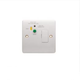 Lieber Silk White 13A Unswitched FCU RCD Latched-30mA Type A
