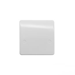 Lieber Silk White 45A flex outlet plate - Curved Edge