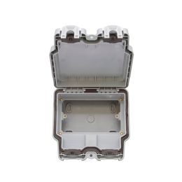 Lieber Grey Double Outdoor Socket Enclosure IP66