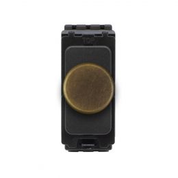 Soho Lighting Vintage Brass 300W/150W LED 2 Way Intel CM-Grid Trailing Edge Dimmer Module