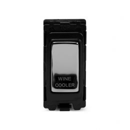 Soho Lighting Polished Chrome 20A Double Pole 'Wine Cooler' RM-Grid Switch Module