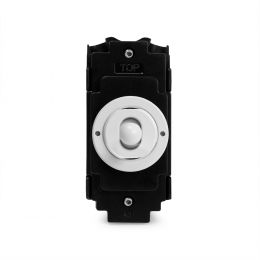 Soho Lighting White Metal Flat Plate 2 Way and Off Toggle in Matching Finish Wht Ins Screwless