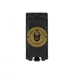 Soho Lighting Vintage Brass 20AX 2 Way CM-Grid Toggle Switch Module
