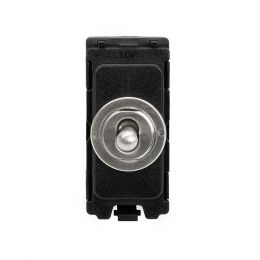 Soho Lighting Brushed Chrome 20A 2 Way & OffÂ Retractive CM-Grid Toggle Switch Module