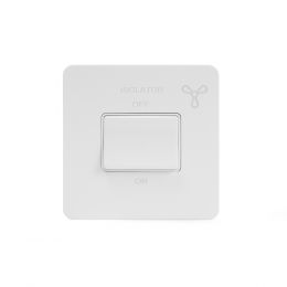 Soho Lighting White Metal Flat Plate 10A 1 Gang 1 Way 3-Pole Fan Isolator Switch
