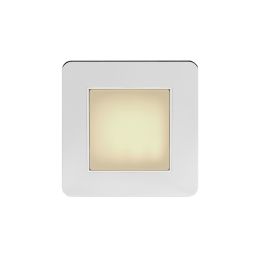 Soho Lighting Polished Chrome Flat Plate LED Stair Light - Warm White 