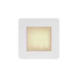 Soho Lighting White Metal Flat Plate LED Stair Light - Warm White 