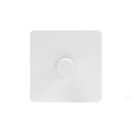 Soho Lighting Flat Plate White Metal 1 Gang 1000W DC1-10V Dimmer Switch