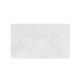 3 gang white metal dimmer switch