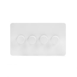 4 gang white metal dimmer switch