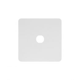 Soho Lighting White Metal Flat Plate 1 Gang CM Circular Module Grid Switch Plate