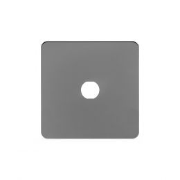 Soho Lighting Black Nickel Flat Plate 1 Gang Toggle Plates Screwless
