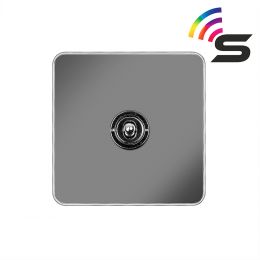 Soho Fusion Black Nickel & Polished Chrome 1 Gang 150W Smart Toggle Switch