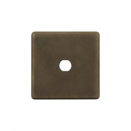 Soho Lighting Vintage Brass 1 Gang CM Circular Module Grid Switch Plate