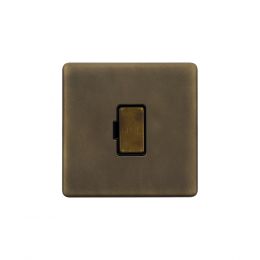Soho Lighting Vintage Brass 13A Double Pole Unswitched Fused Connection Unit (FCU)