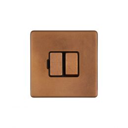 Soho Lighting Antique Copper 13A Double Pole Switched Fused Connection Unit (FCU)