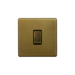 Soho Lighting Old Brass 10A 1 Gang 2 Way Switch