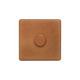 Soho Lighting Antique Copper 1 Gang 2 Way Intelligent Trailing Dimmer Switch 150W LED (300w Halogen/Incandescent)