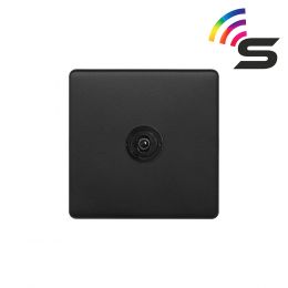 Soho Lighting Matt Black 1 Gang 150W Smart Toggle Switch