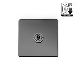 Soho Lighting Black Nickel 1 Gang Dimming Toggle Switch