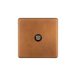 Soho Lighting Antique Copper 1 Gang Satellite Socket