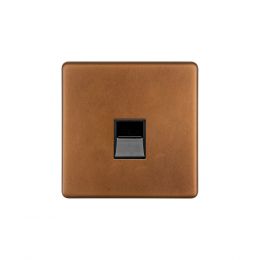Soho Lighting Antique Copper 1 Gang Telephone Master Socket,BT