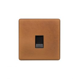 Soho Lighting Antique Copper 1 Gang Data Socket RJ45 Ethernet Cat5/Cat6